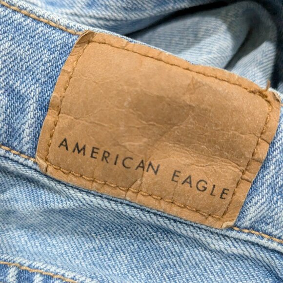 American Eagle Women's '90s Low-Rise Straight Jeans, Size 6 Short, Distressed - Picture 10 of 14